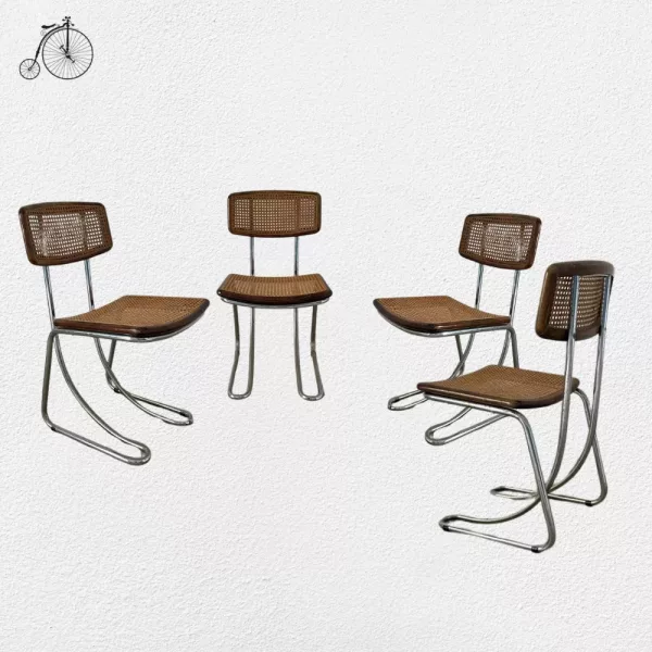 Set 4 Sedie Bauhaus Marcel Breuer 1970