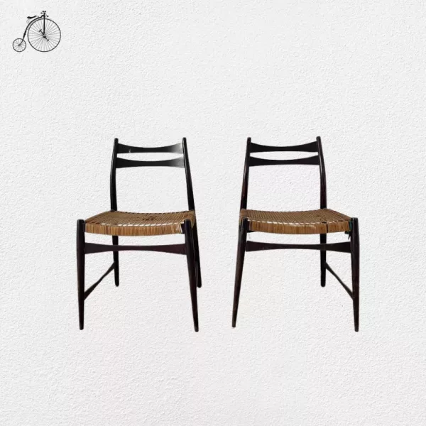 Coppia Sedie Gio Ponti Anni '60