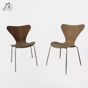 Coppia Sedie Arne Jacobsen Anni '60