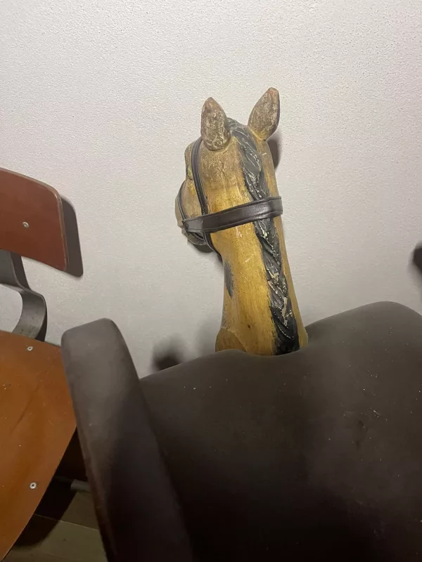 Seggiolino Testa di Cavallo da Barbiere 1940 - immagine 5