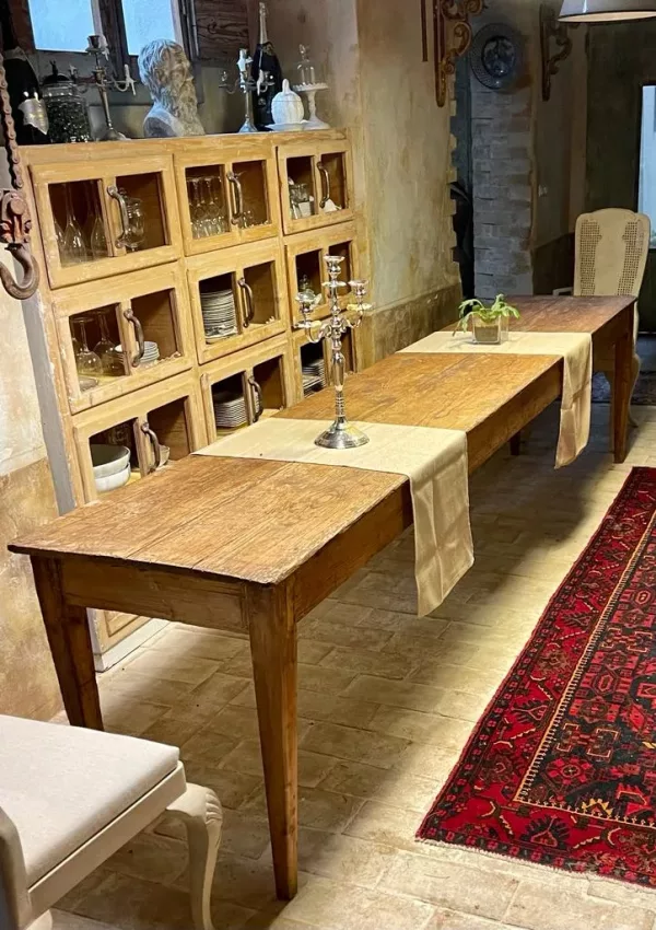 Tavolo da Refettorio Abete Fine '800 - immagine 2