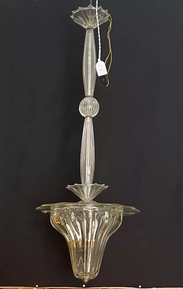 Lampadario Venini Vetro di Murano 1920 - immagine 2