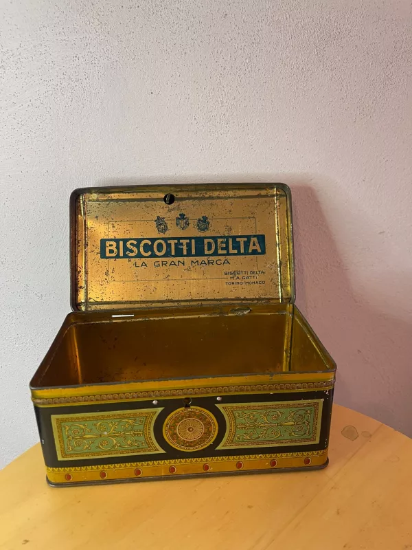 Scatola in Latta DELTA per Biscotti Anni '30 - immagine 6