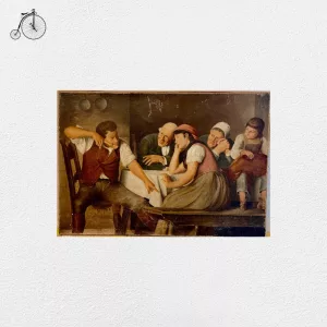 Quadro "Racconto di Caccia" Copia dell'Originale di Achille Glisenti