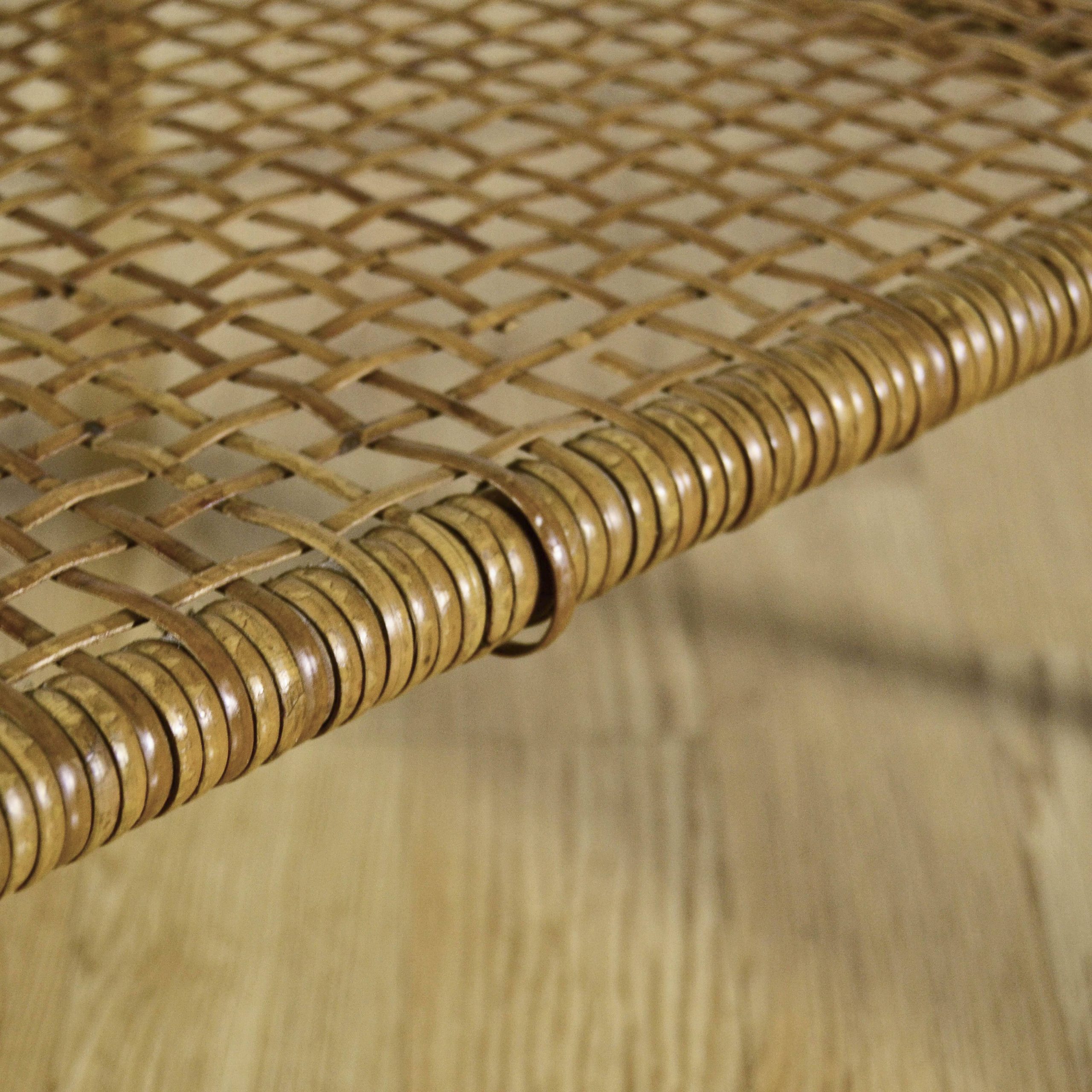 Tavolino da Caffè in Bambù e Rattan Anni '50 - immagine 8