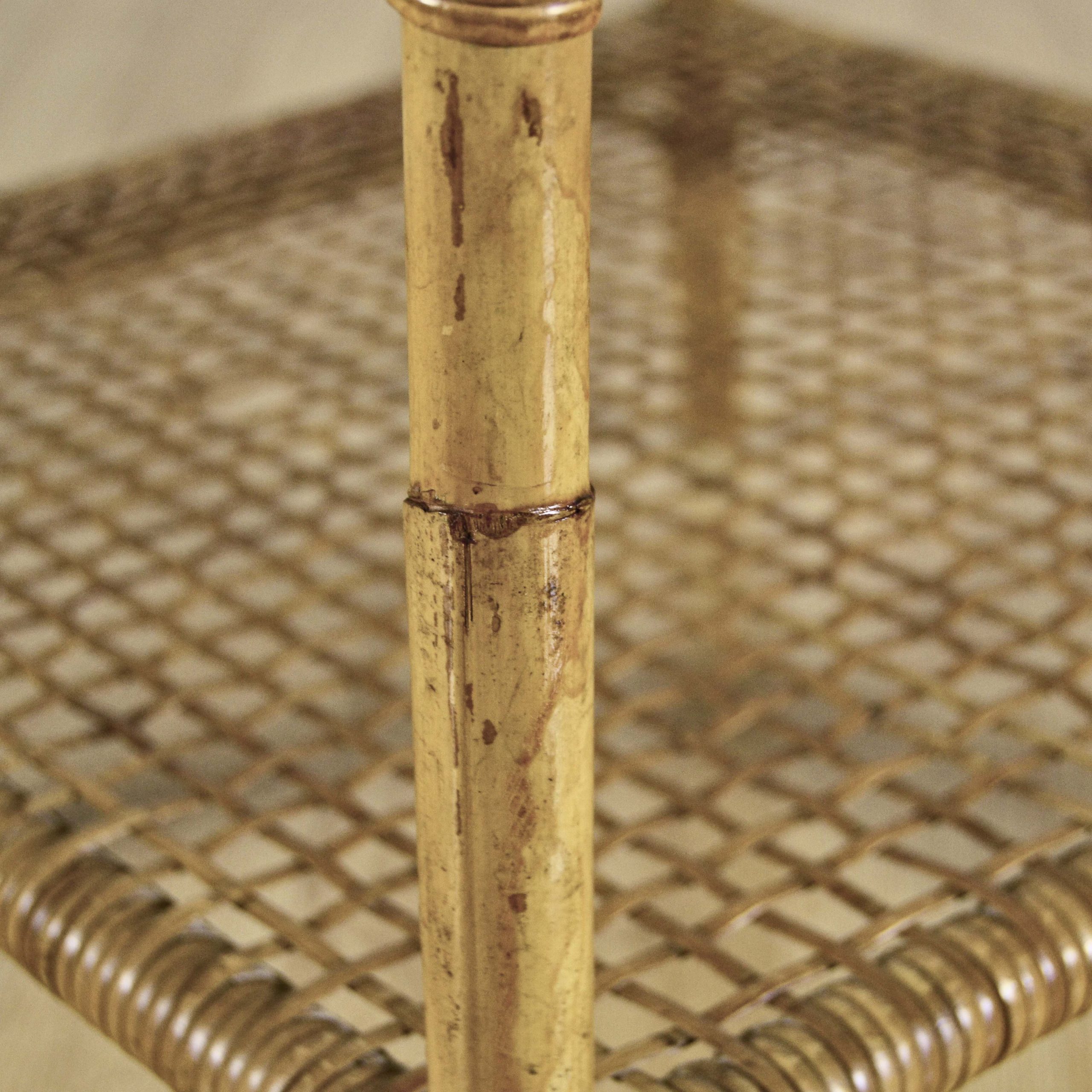 Tavolino da Caffè in Bambù e Rattan Anni '50 - immagine 9