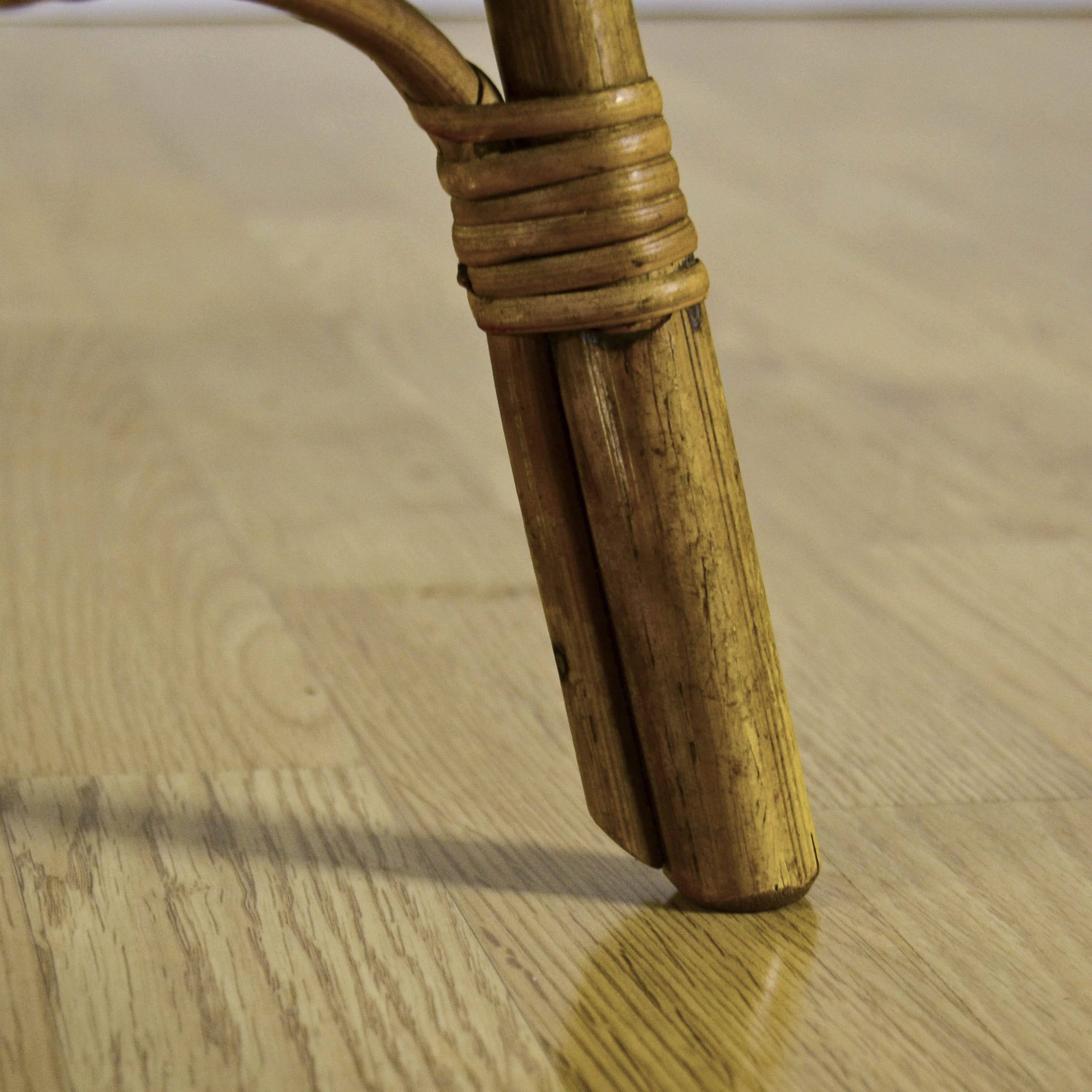 Tavolino da Caffè in Bambù e Rattan Anni '50 - immagine 10