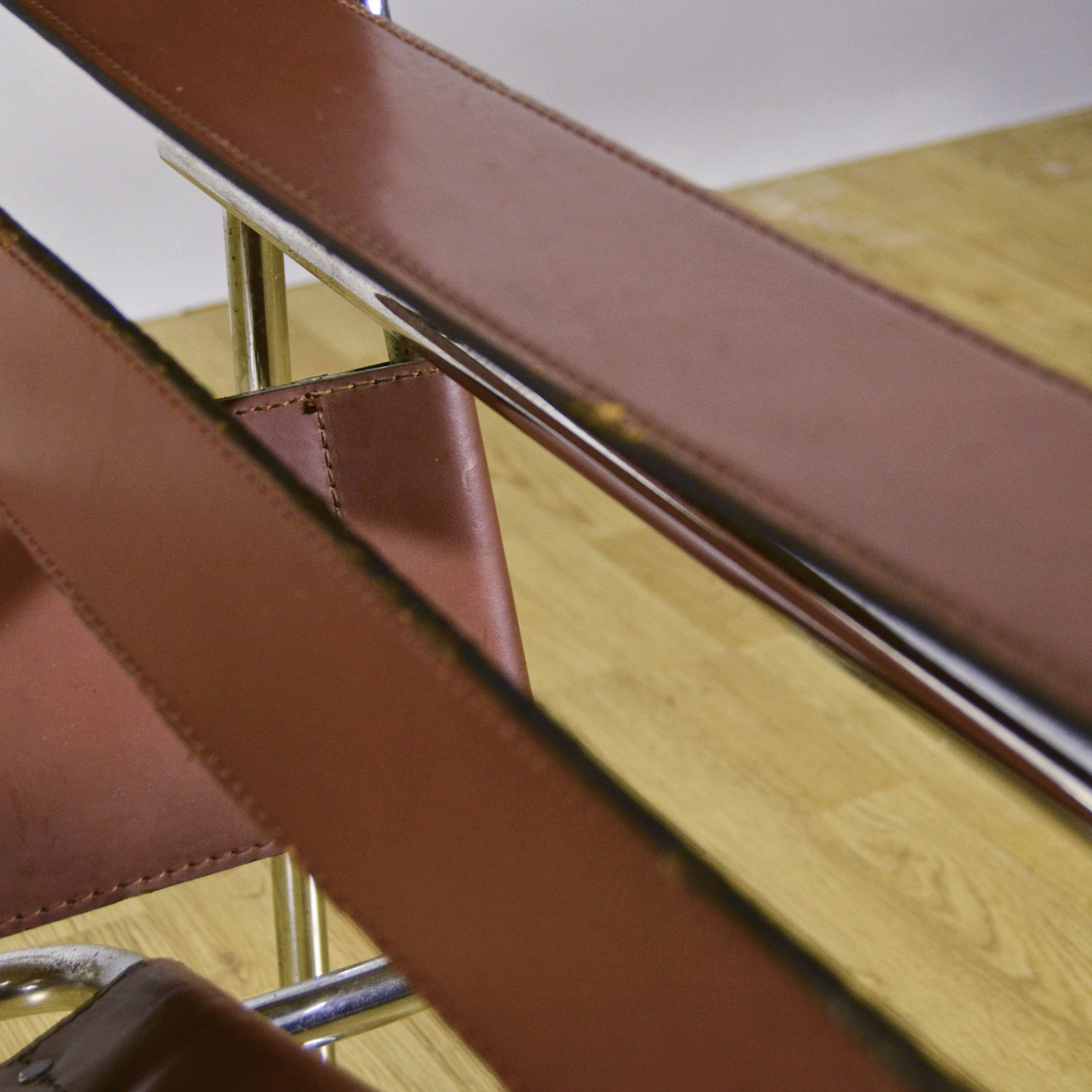 Sedia B3 "Wassily" Cognac di Marcel Breuer x Knoll - immagine 14