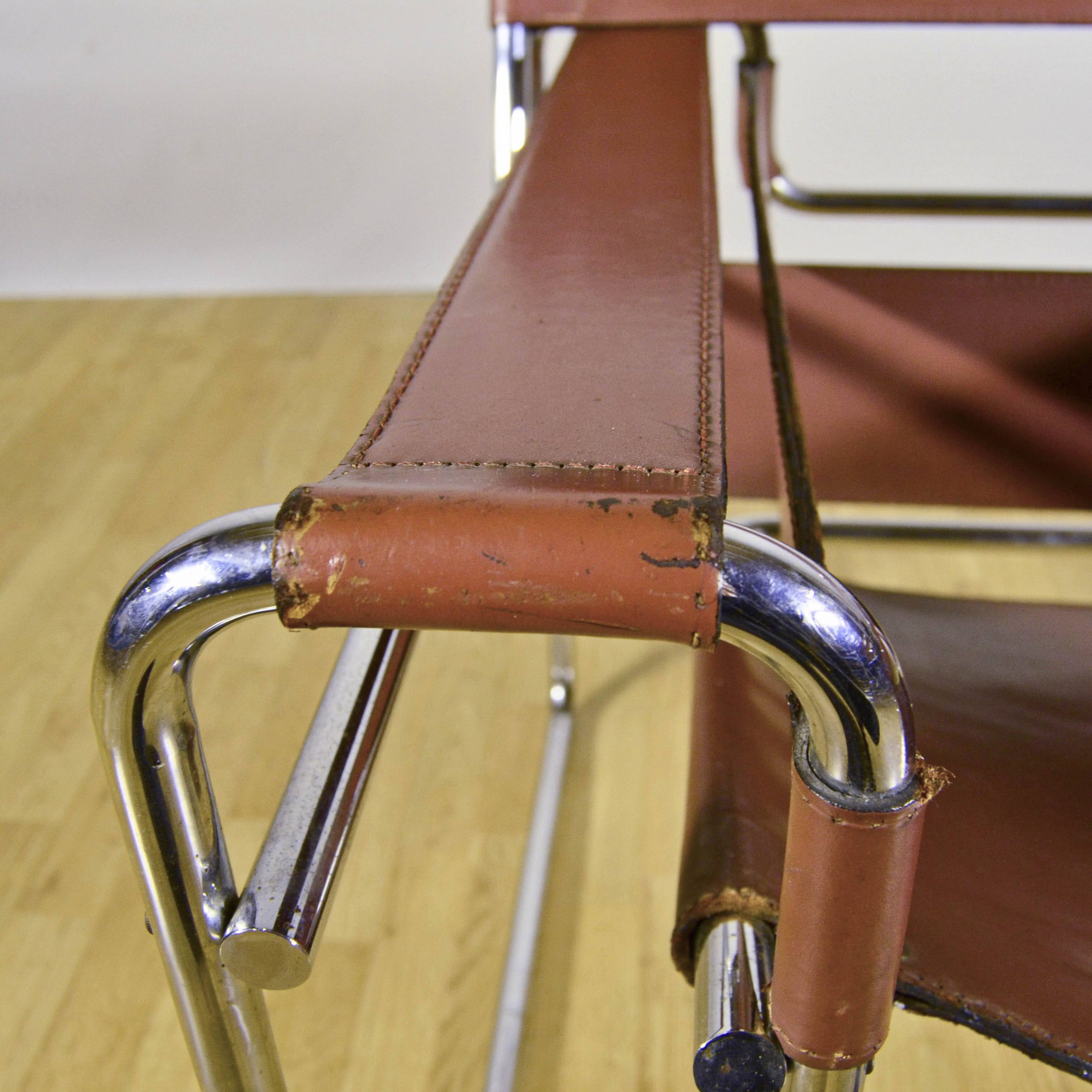 Sedia B3 "Wassily" Cognac di Marcel Breuer x Knoll - immagine 10