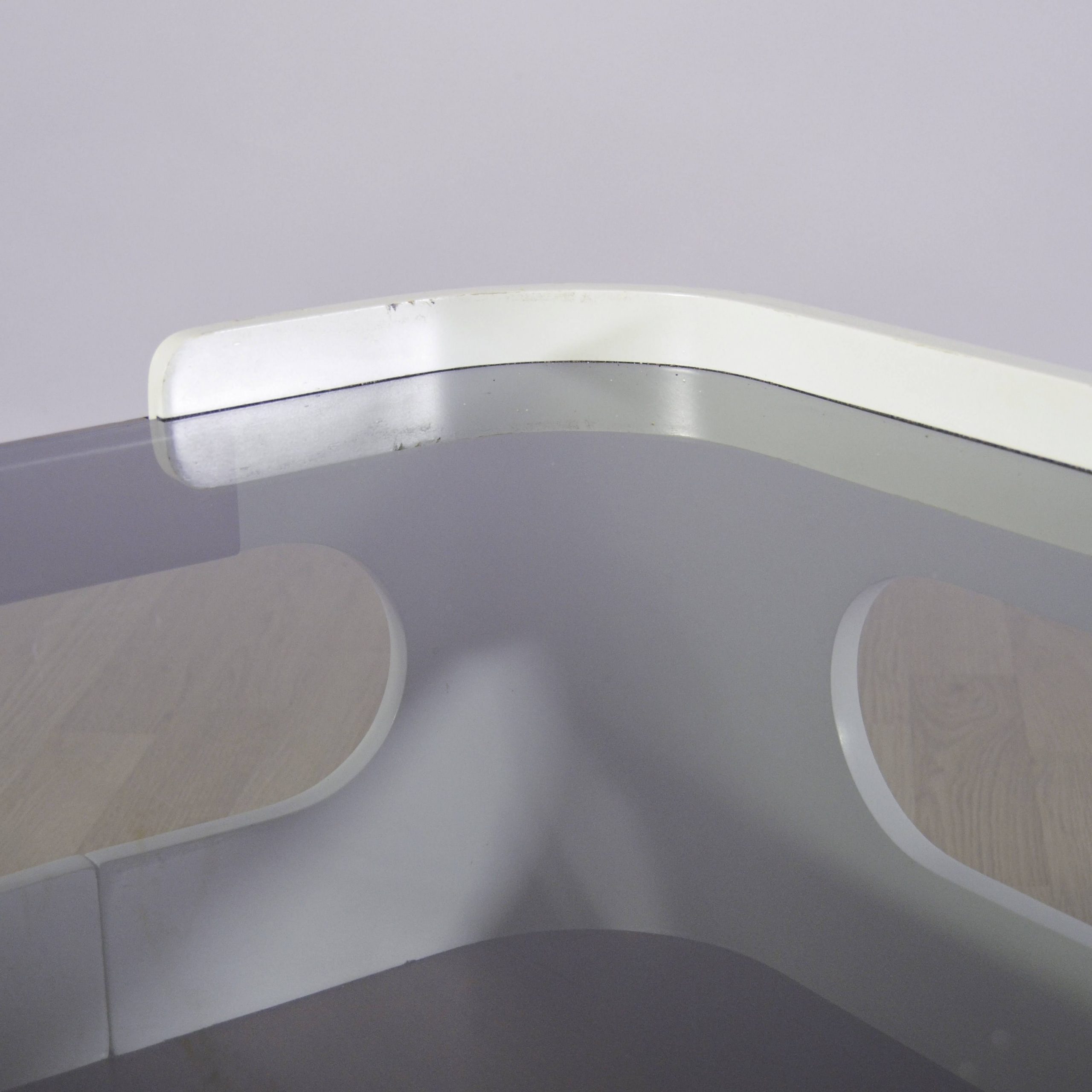 Tavolino Space Age Bianco attribuito a Joe Colombo 1970 - immagine 22