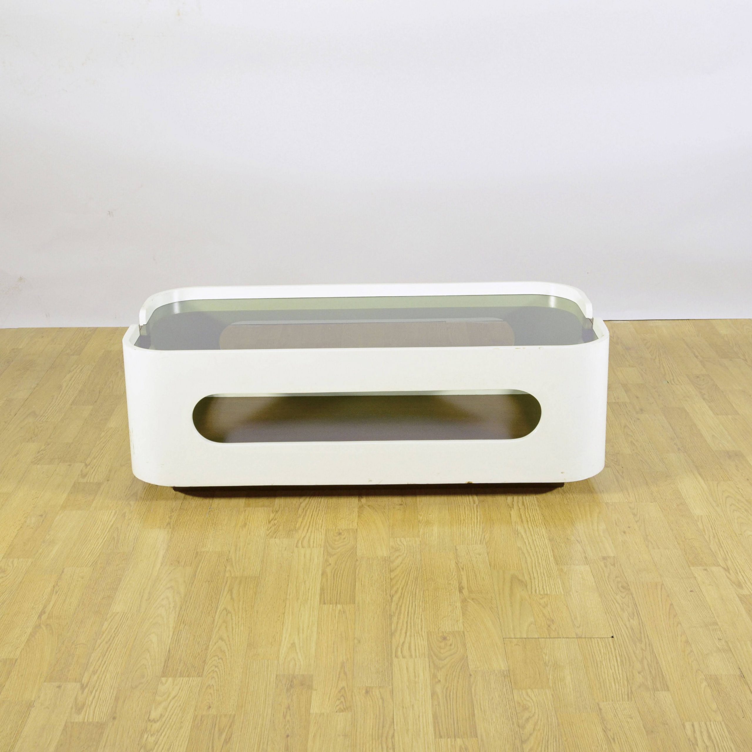 Tavolino Space Age Bianco attribuito a Joe Colombo 1970 - immagine 2