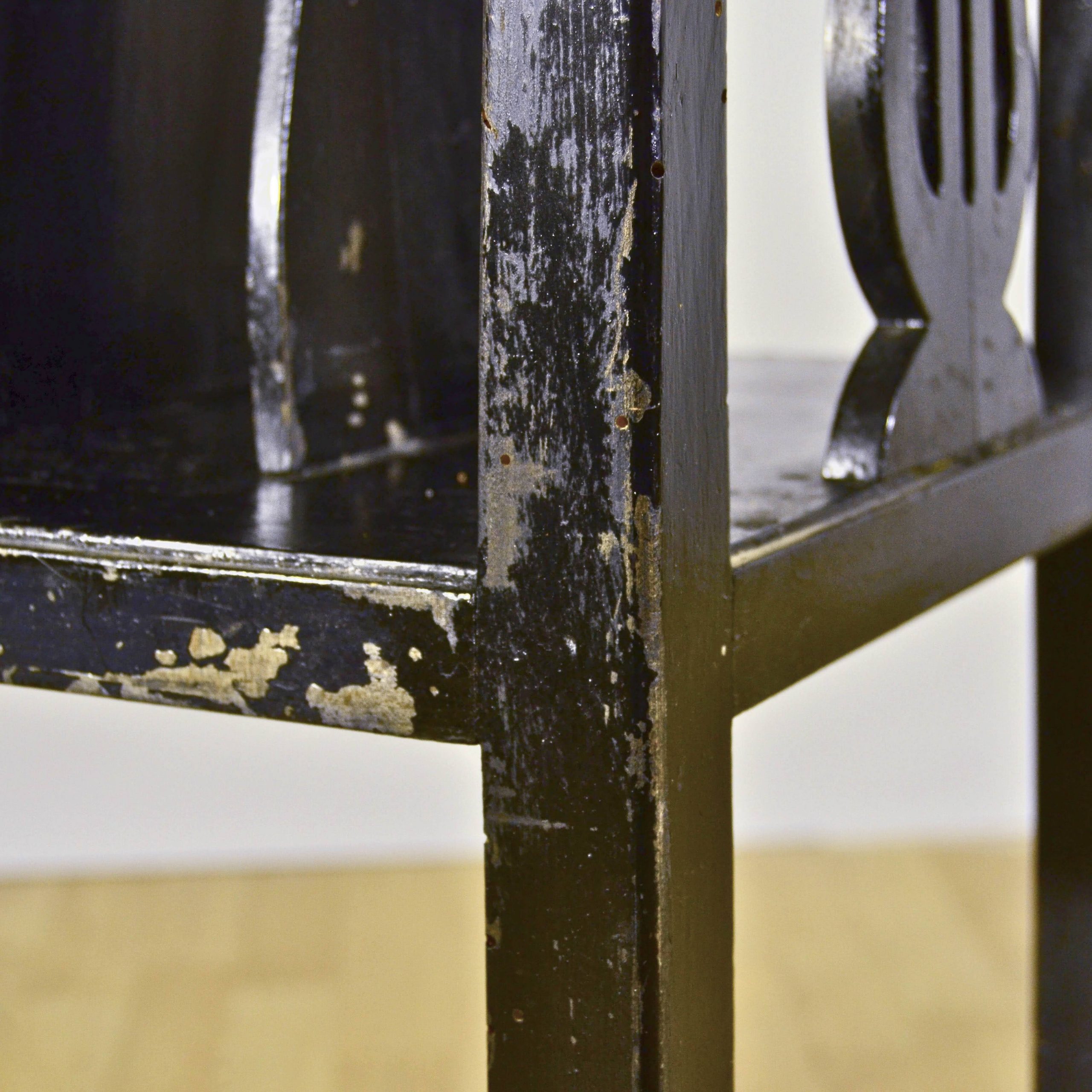 Portariviste in Legno Laccato Nero Primi '900 - immagine 15