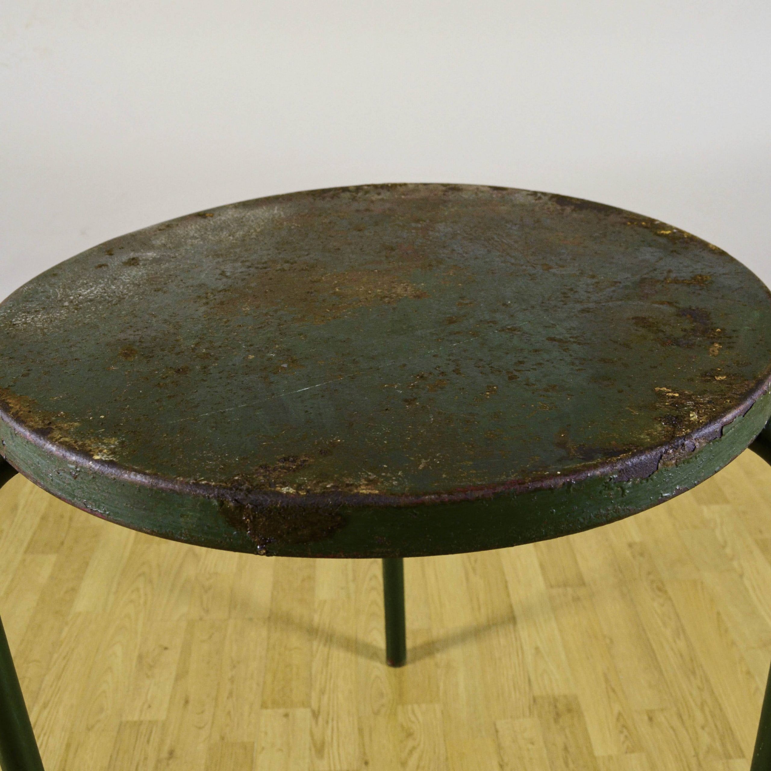 Tavolino da Giardino Rotondo in Metallo Anni '50 - immagine 5