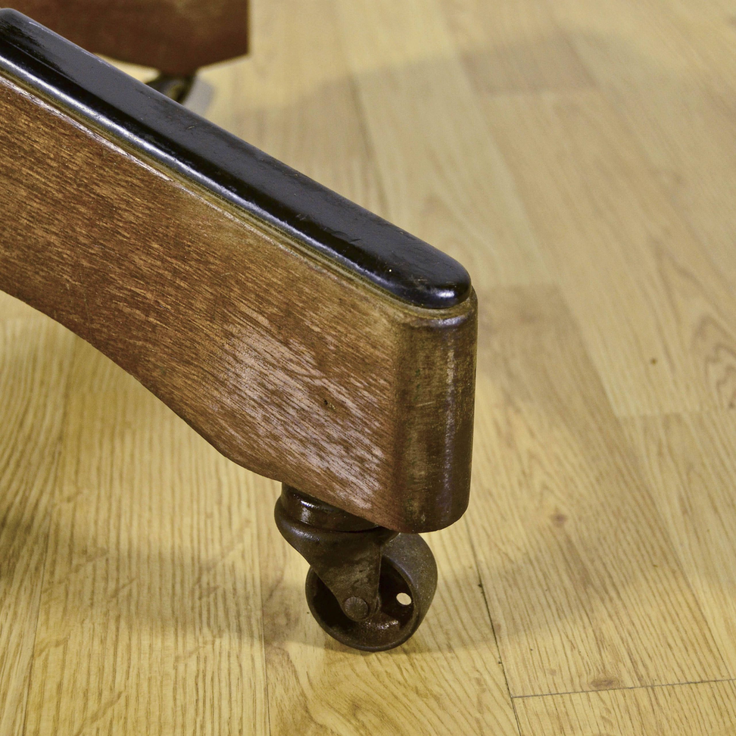 Sedia Girevole da Ufficio in Legno e PellePrimi '900 - immagine 14