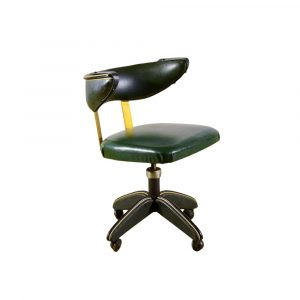 Sedia Girevole Mid-Century in Vinilpelle Anni '60