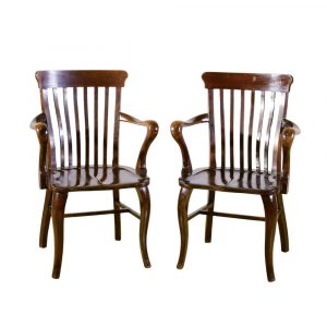 Sedie Inglesi in Legno di Rovere Fine '800