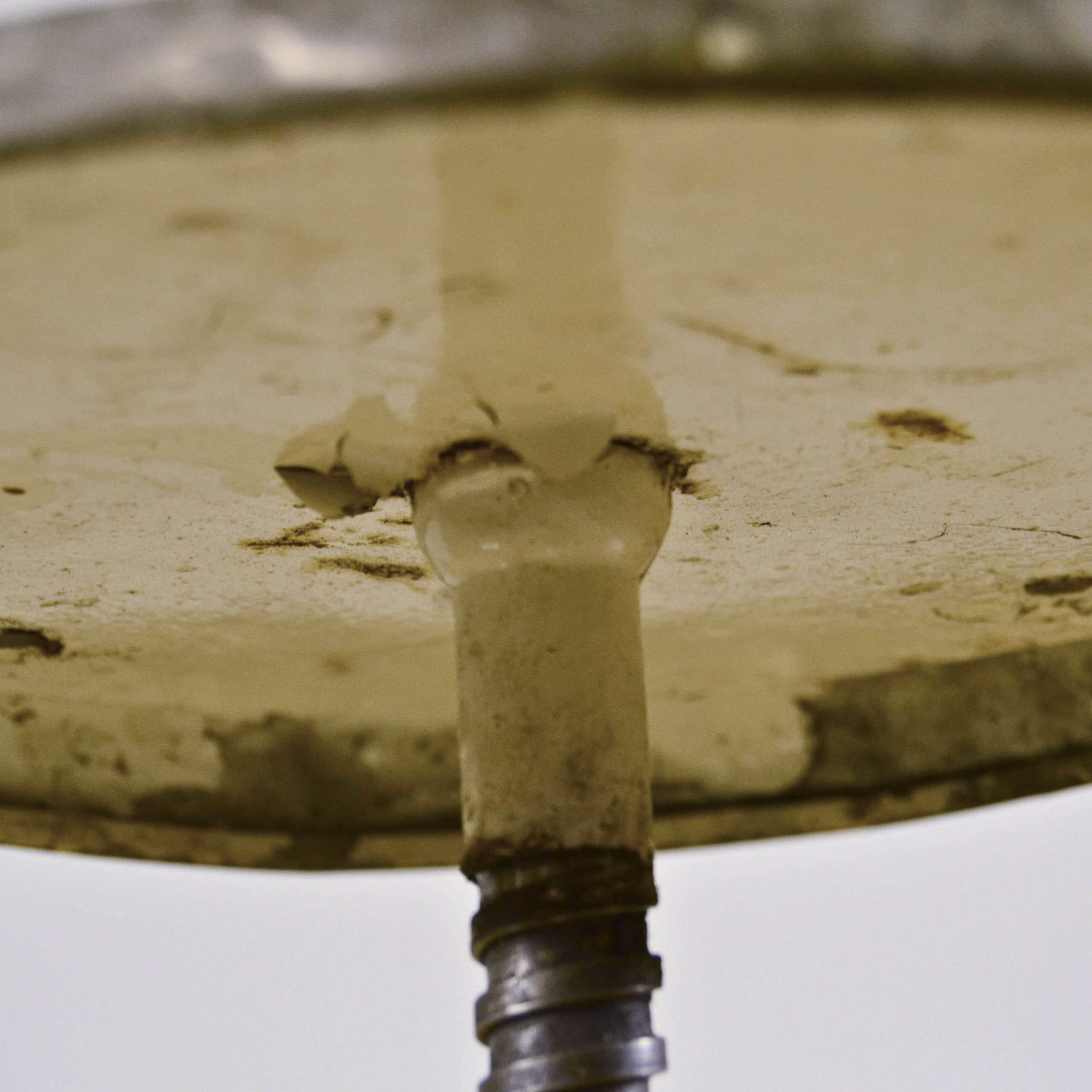 Sgabello Girevole Industrial Bianco Regolabile Anni '50 - immagine 12