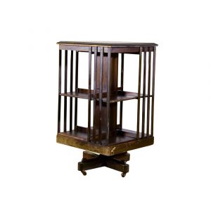 Libreria Girevole Inglese in Mogano XIX Secolo