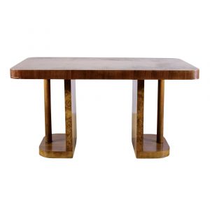 Tavolo in Radica di Olmo Art Deco' Anni '30