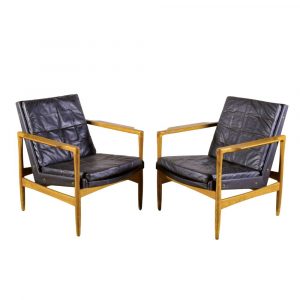 Coppia di Poltrone Danesi Prodotte da Mobil Girgi Anni '60