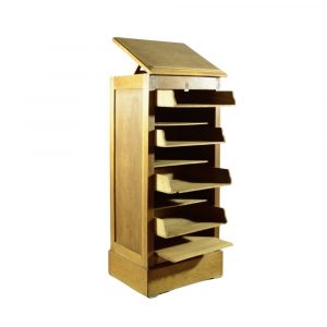 Mobile Scrittoio da Archivio con Chiusura Tambour