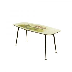 Tavolino da Fumo Serigrafato stile Mid Century