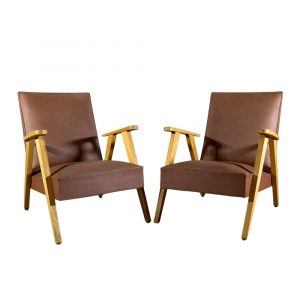 Coppia Poltrone Mid Century dal Design Italiano