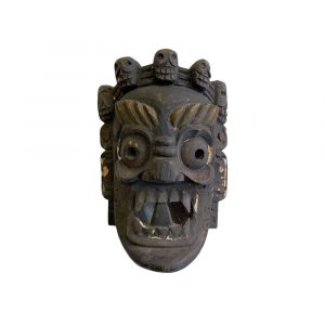 Maschera Etnica Tibetana "Mahakala" in Legno