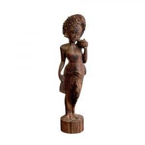 Scultura "Donna Balinese" su Mogano Anni '60