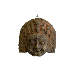 Maschera Tibetana "Bhairava" in Bronzo