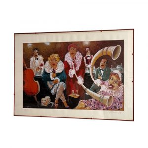 Litografia "Jazz Scene" di Giuliano Quagliarini