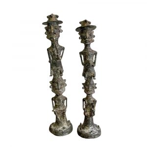 Totem Tribali "Ogboni" del Popolo Yoruba dalla Nigeria